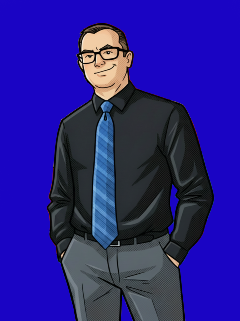 Gregory Pelletier, illustrated portrait